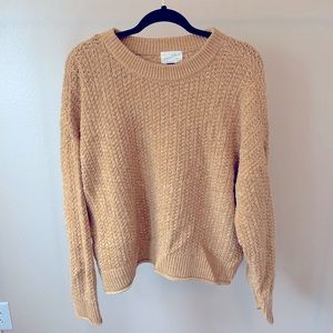 🍀Knit Mustard Yellow Sweater